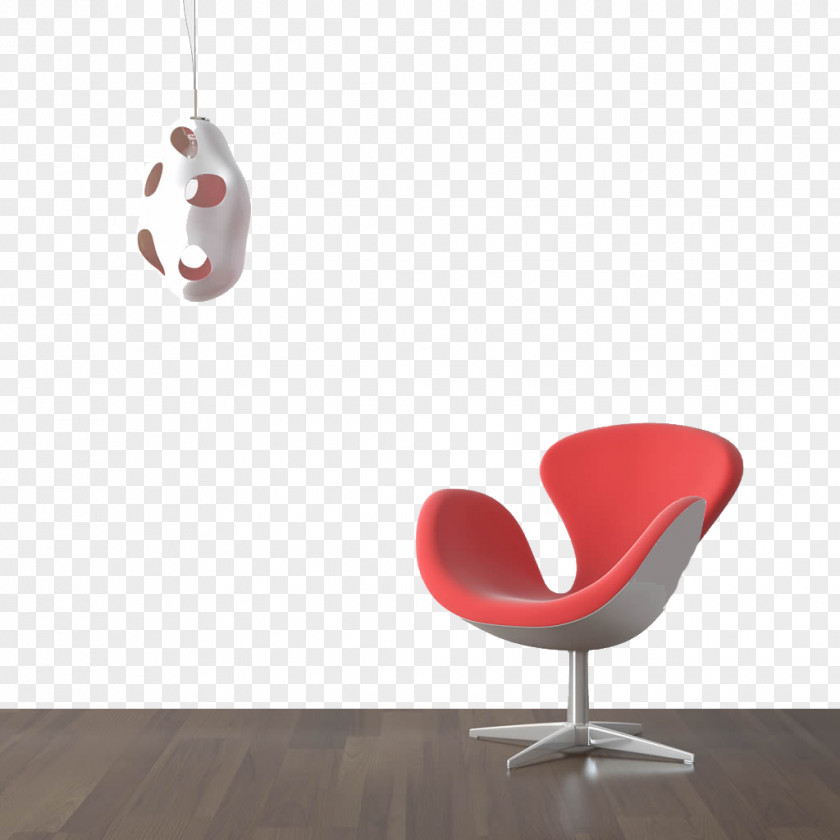 A Red Chair Wall Decal Painting Sticker Measurement PNG
