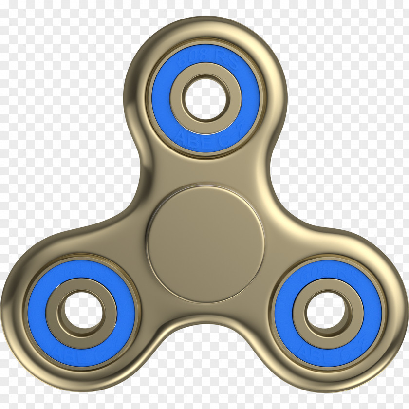 Fidget Spinner Fidgeting Toy Spinning Tops Gold PNG