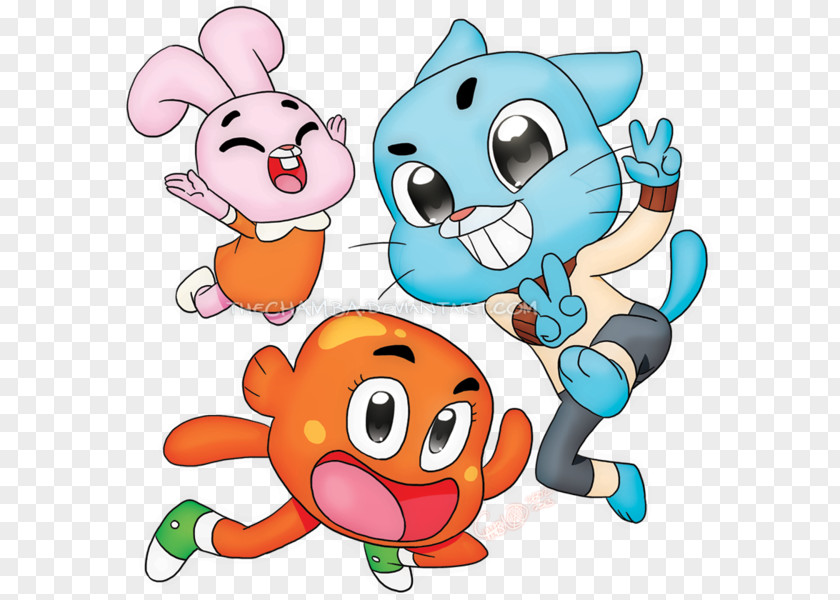 Gumball Watterson Anais Darwin Drawing PNG