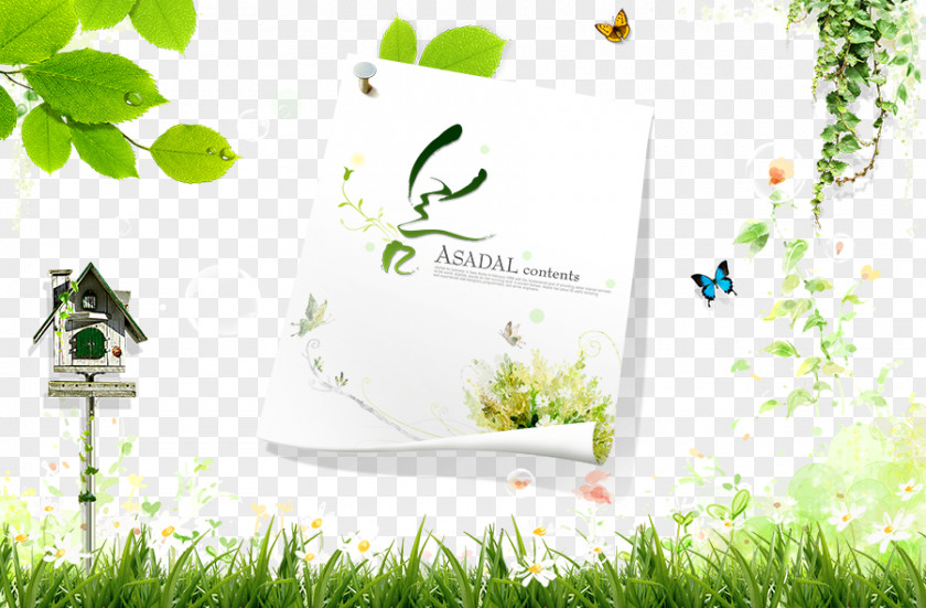 Spring Green Notes Image Service Nature Tmall PNG