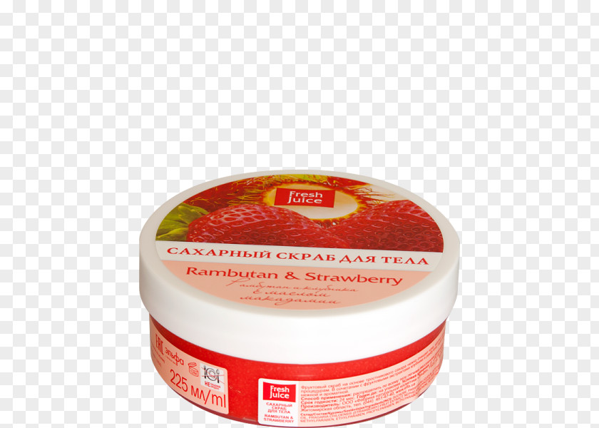 Strawberry Juice Cream Exfoliation Skin Macadamia Oil Flavor PNG