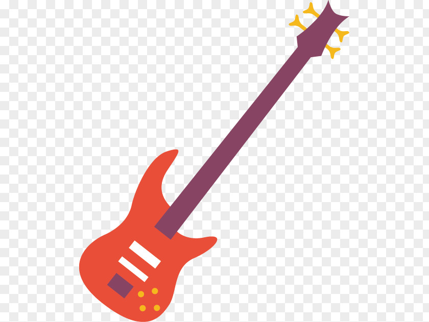 Vector Hand-painted Musical Instruments Electric Guitar Classical PNG