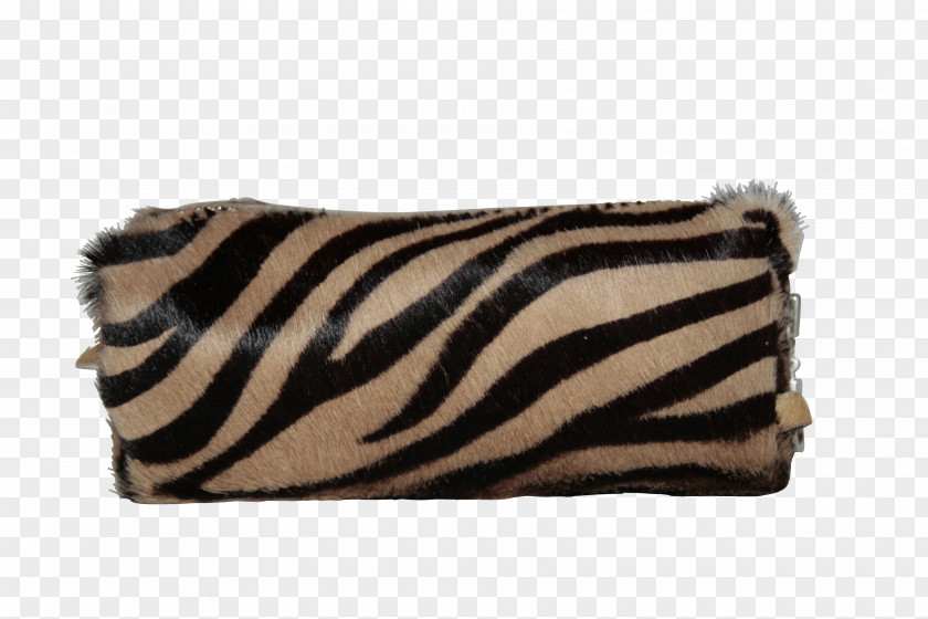 Zebra Fur Brown Snout Handbag PNG