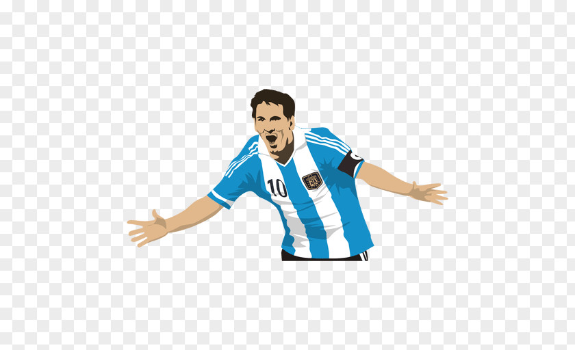 Carton Design Argentina National Football Team FC Barcelona Player Art PNG