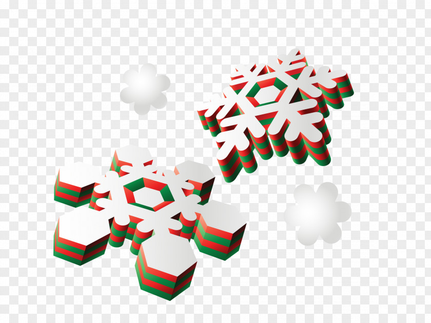 Cartoon Snowflake Creative Christmas Decoration Graphic Design PNG