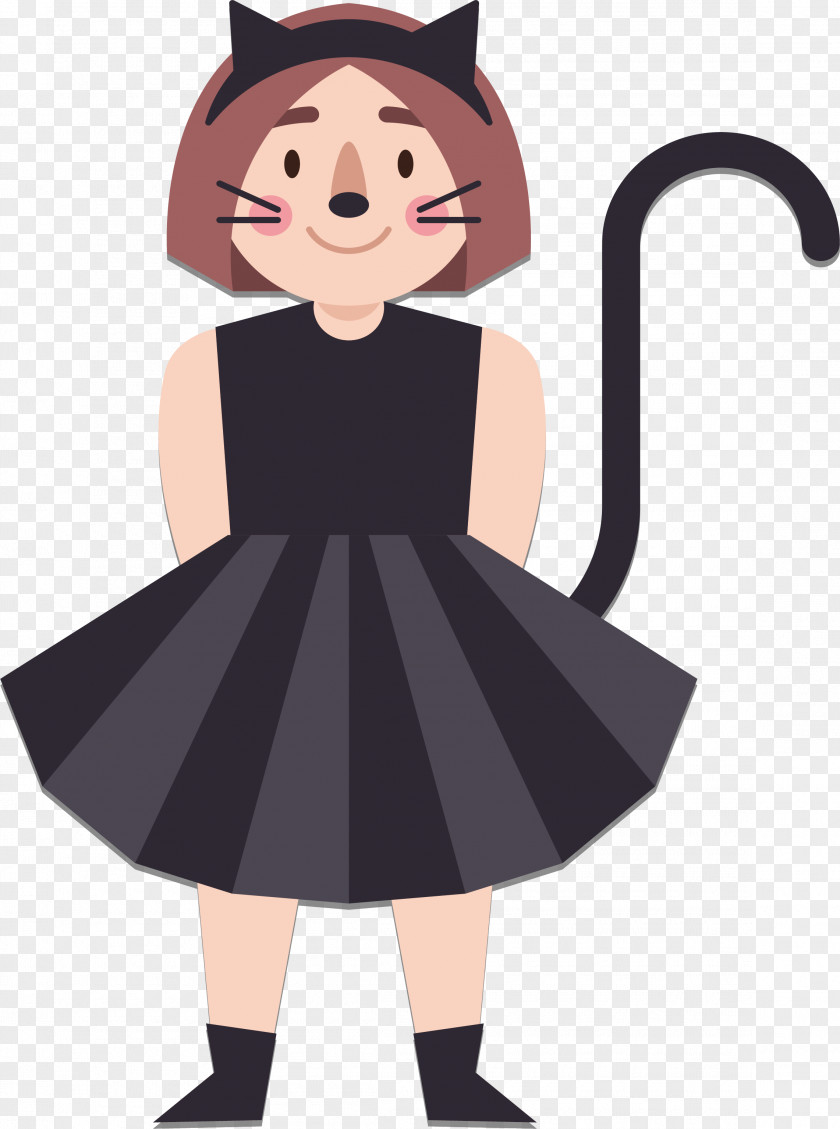 Halloween. Catwoman Illustration PNG
