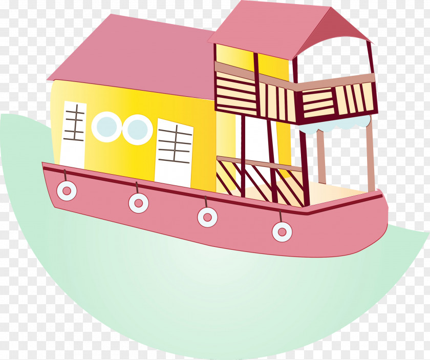 Pink House Wheel PNG