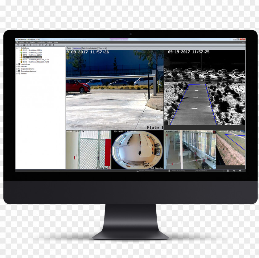 Watcher Computer Monitors Closed-circuit Television Video IP Camera Pan–tilt–zoom PNG