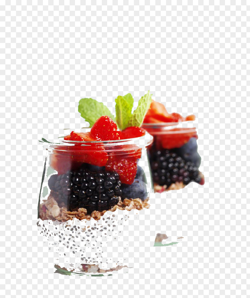 Cereals And Strawberry Buckle Clip Free HD Fruit Cup Raw Foodism Parfait Asian Cuisine Yogurt PNG