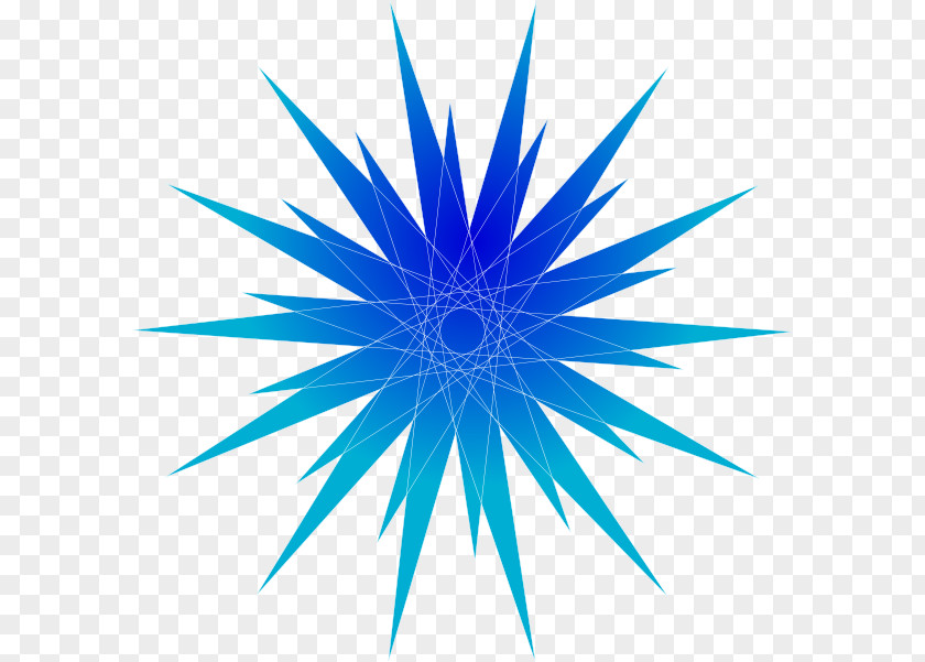 Light Burst Blue Star Clip Art PNG