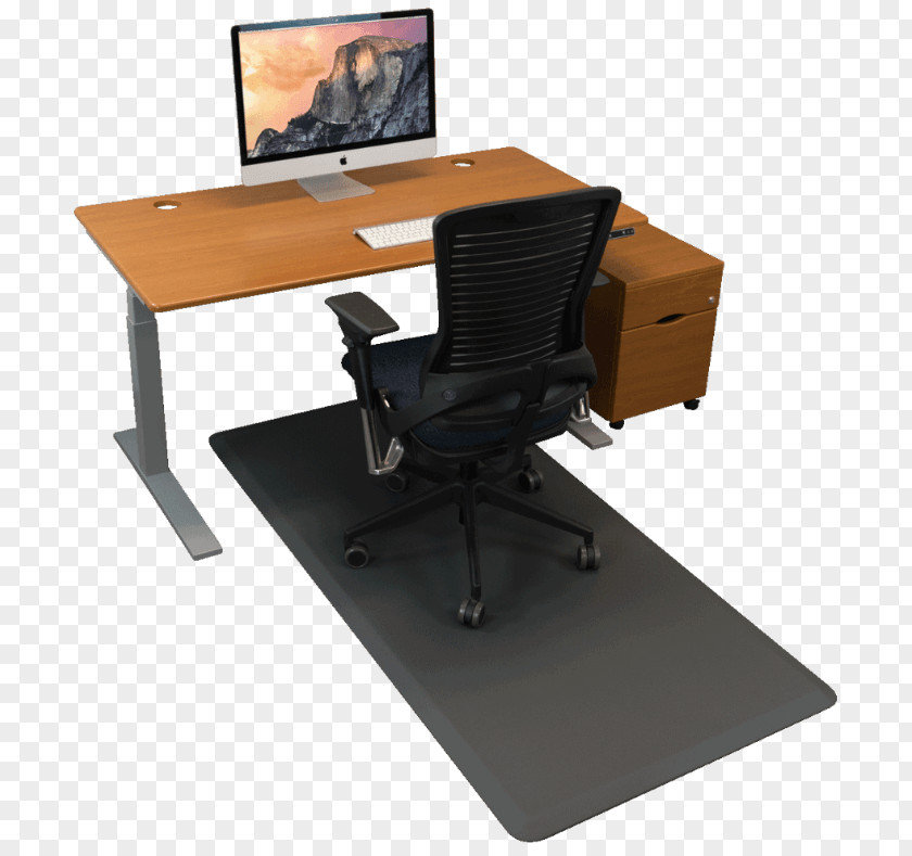 Table Standing Desk Mat Chair PNG