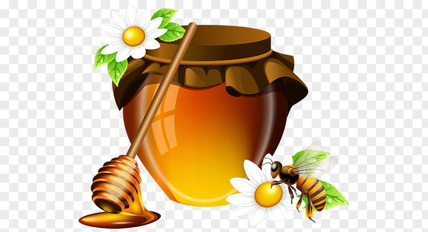 Bee Honey Jar PNG