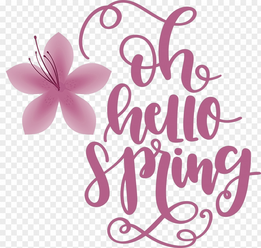 Hello Spring Oh PNG