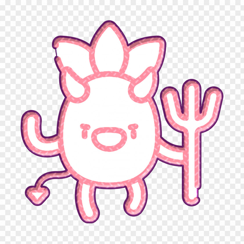 Pineapple Character Icon Devil PNG