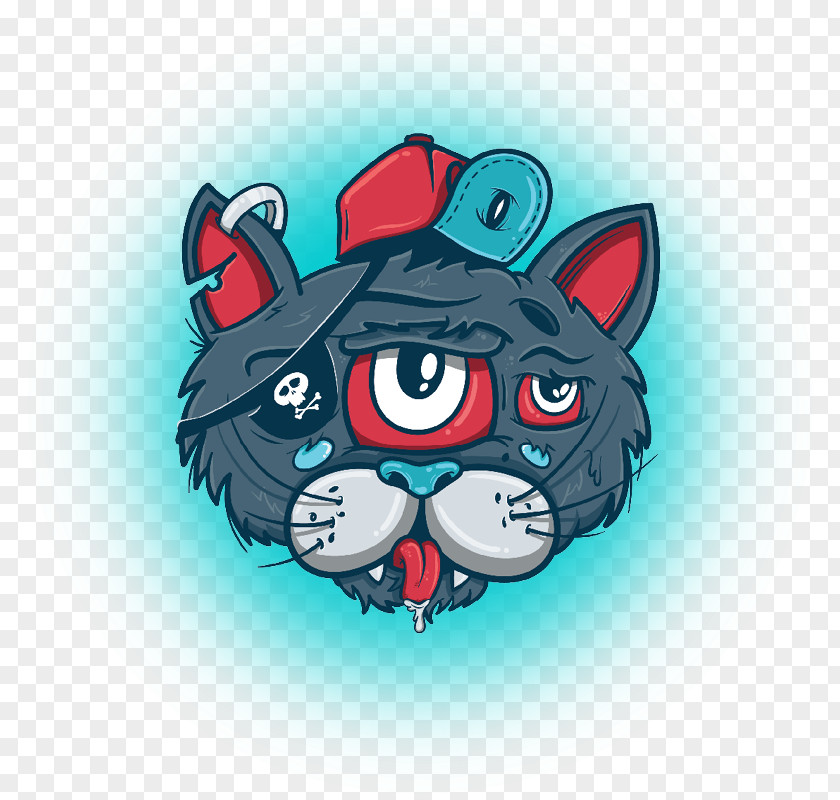 Andres Whiskers Cat Dog Illustration Pale Aura PNG