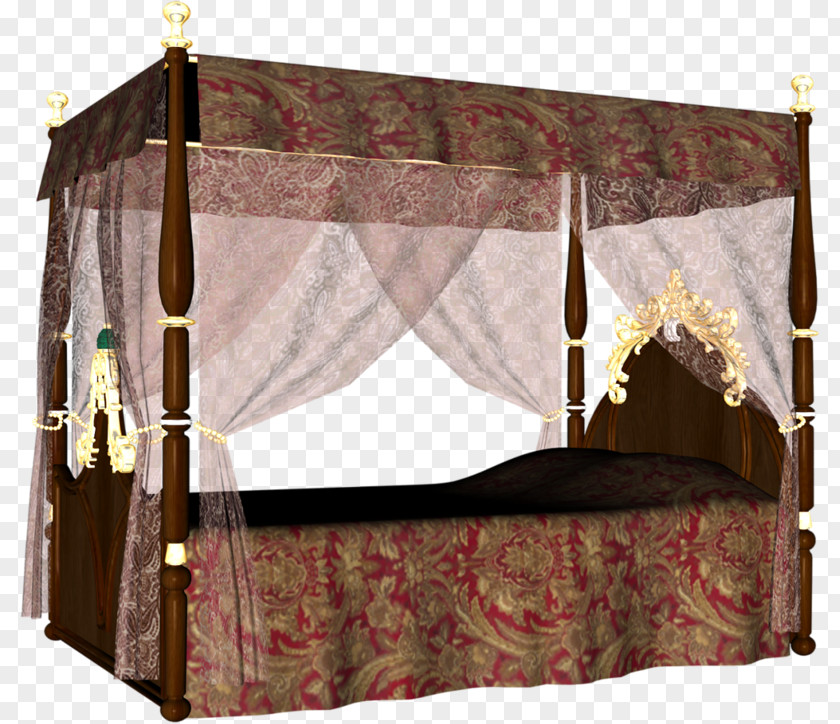 Bed Frame Curtain Baldachin Furniture PNG