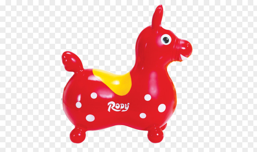 Horse Rody Space Hopper Red Child PNG