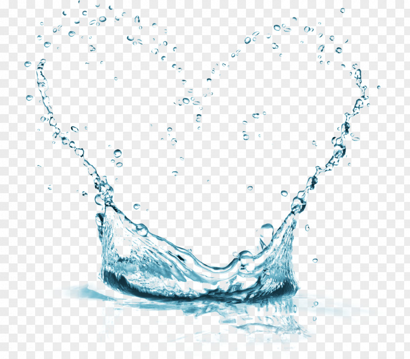 Ice Drinking Water Heart PNG