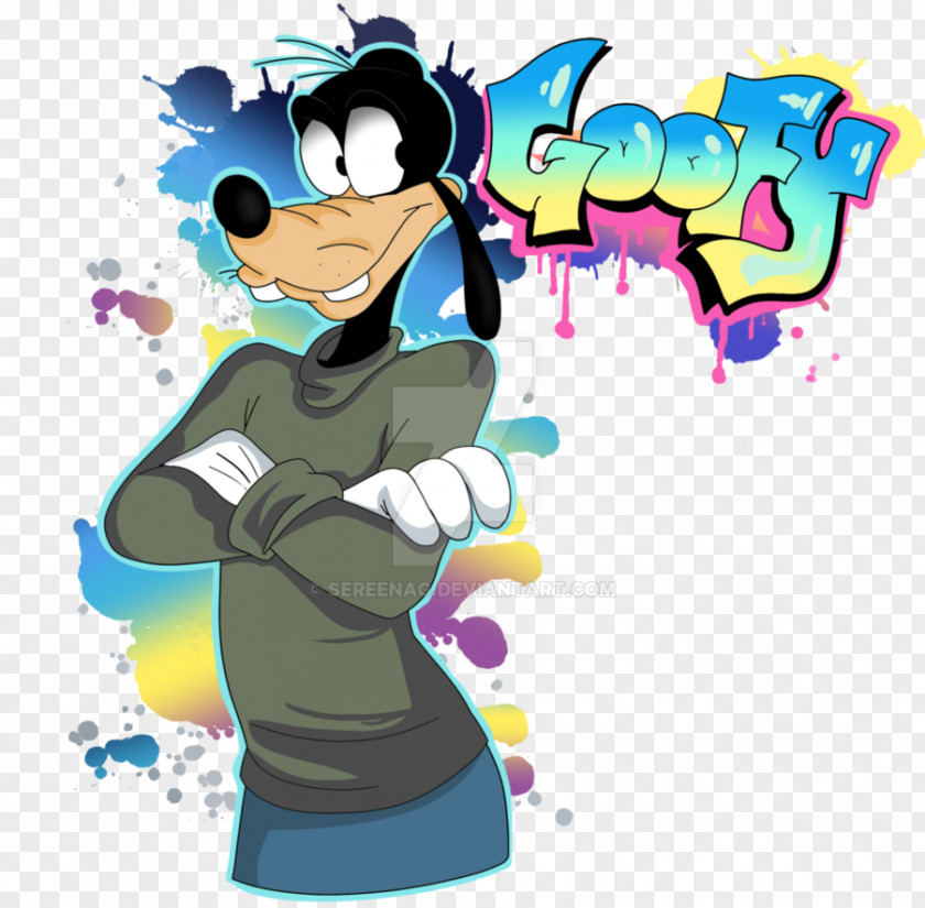 Mickey Mouse Max Goof Goofy Graffiti Art PNG
