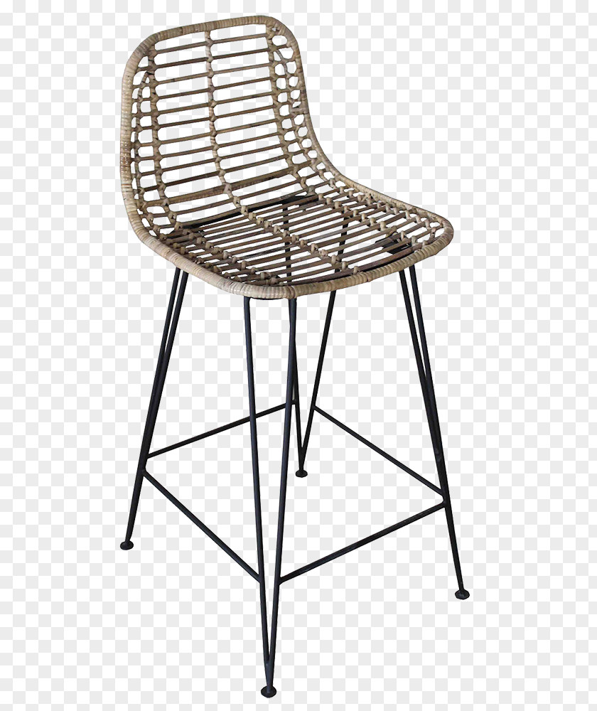 Rattan Furniture Bar Stool Table Chair PNG
