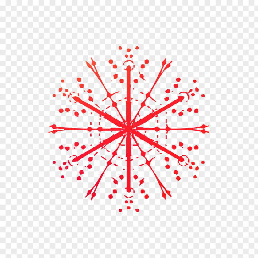 Red Image Snowflake PNG