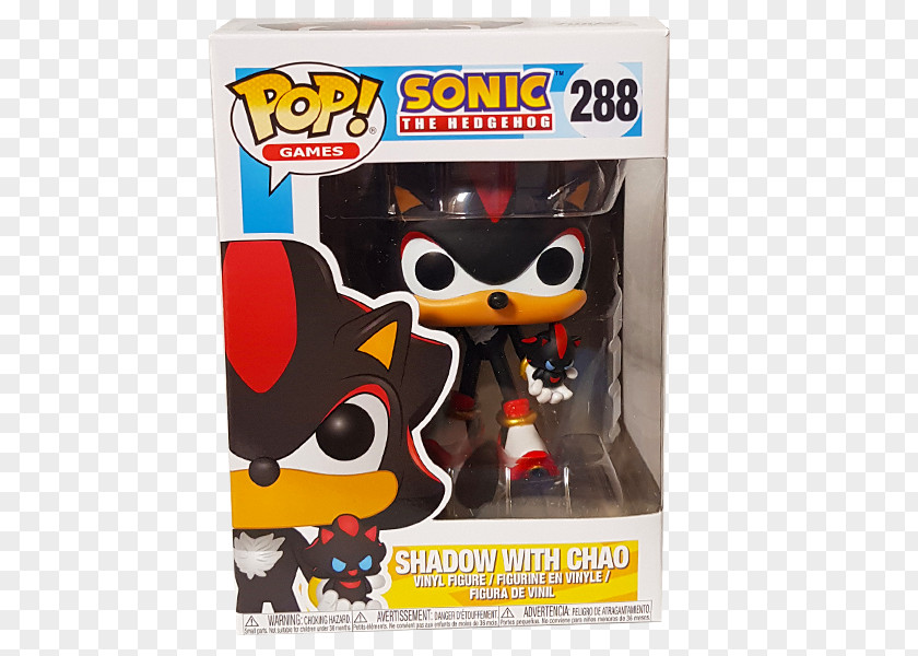 Shadow The Hedgehog Action Figure Sonic Funko Chaos PNG
