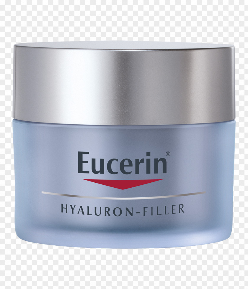 Face Eucerin HYALURON-FILLER Night Cream Wrinkle PNG