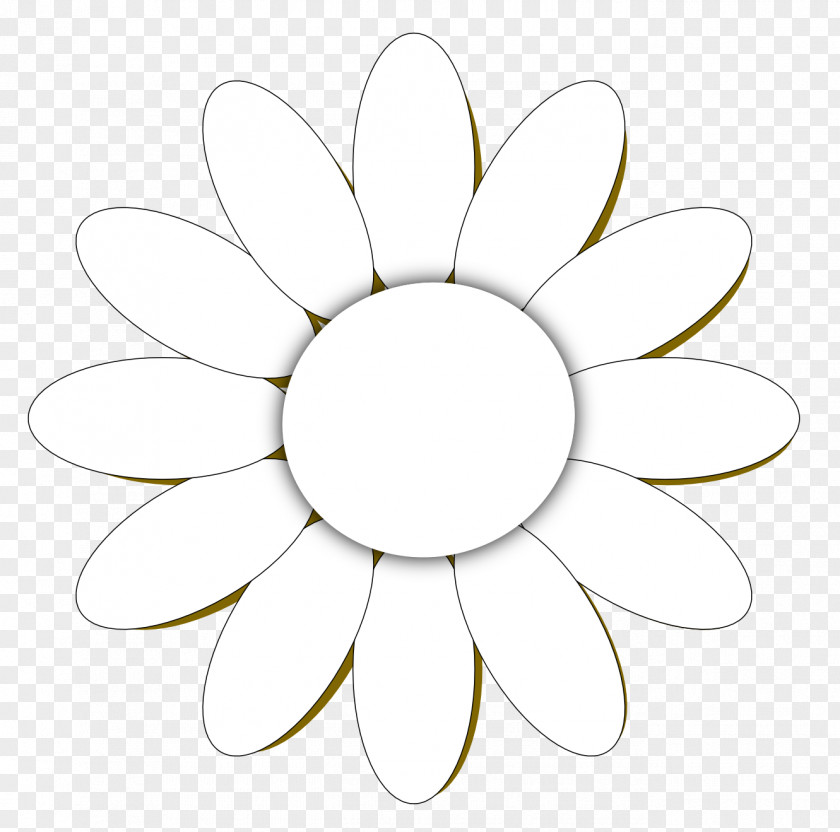 Simple Daisy Cliparts Common Flower Clip Art PNG