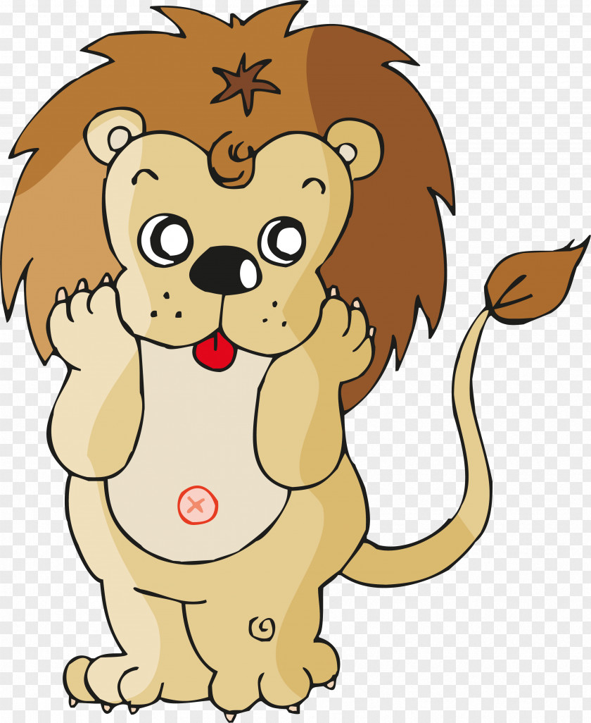 Cartoon Animals Lion Dog Animal Tiger Clip Art PNG