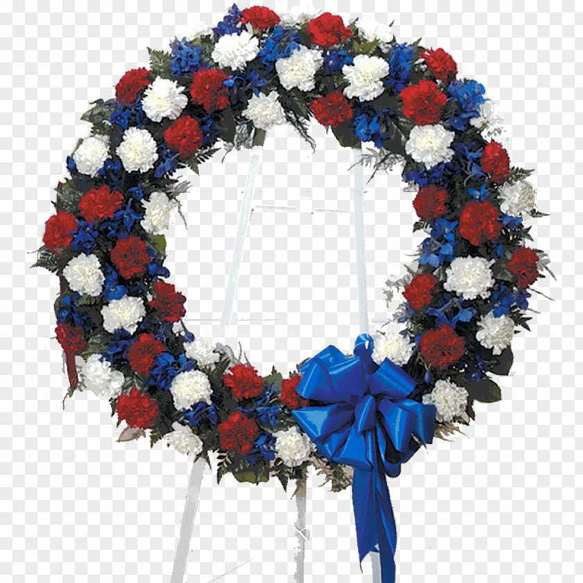 Floral Wreath Flower Funeral Christmas Decoration Design PNG