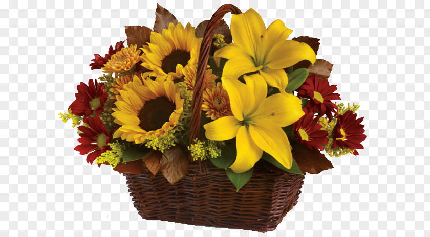 Flower Floristry Delivery Basket Teleflora PNG
