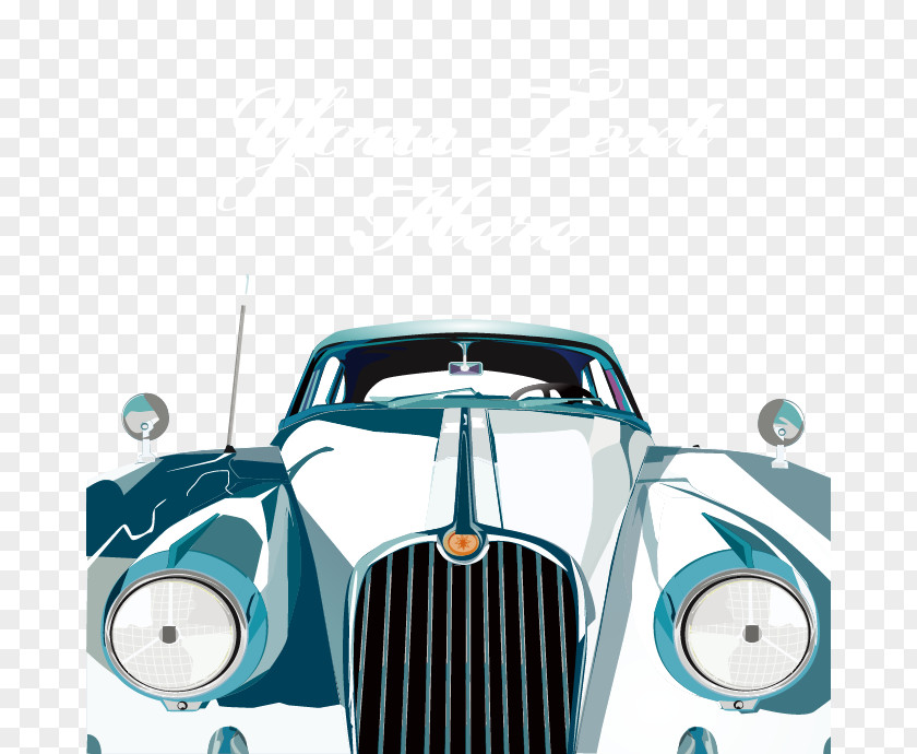 Cartoon Retro Car Vintage Luxury Vehicle Classic PNG