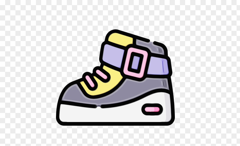 Shoe Yellow Meter Line Area PNG