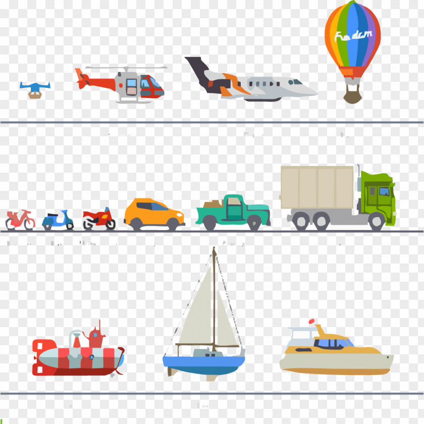 Vector Vehicle Car Airplane Clip Art PNG