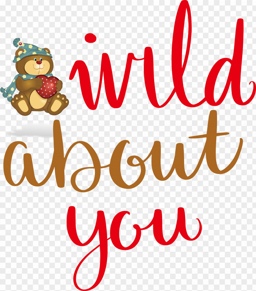 Wild About You Valentines Day Valentine PNG