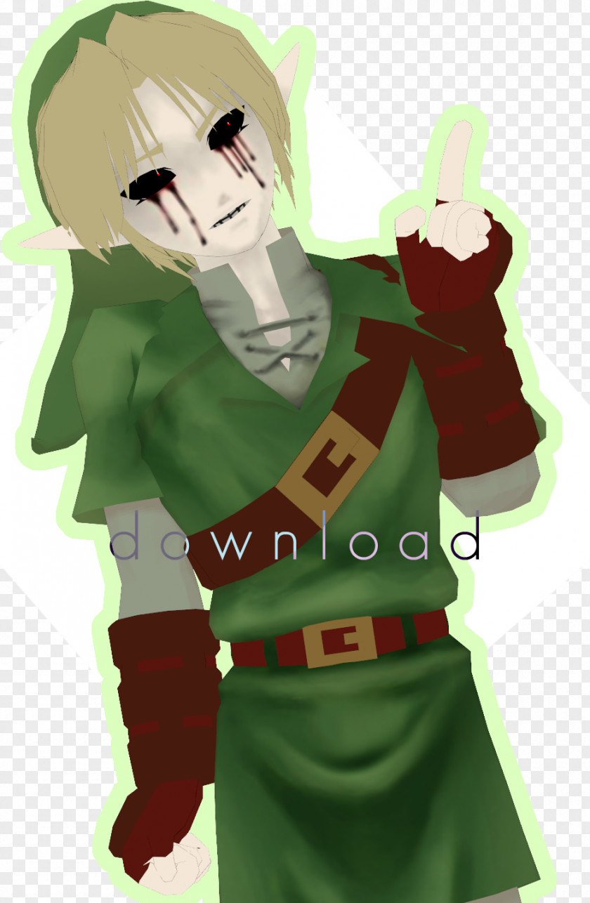 Ben Drowned Costume Design Green Outerwear PNG