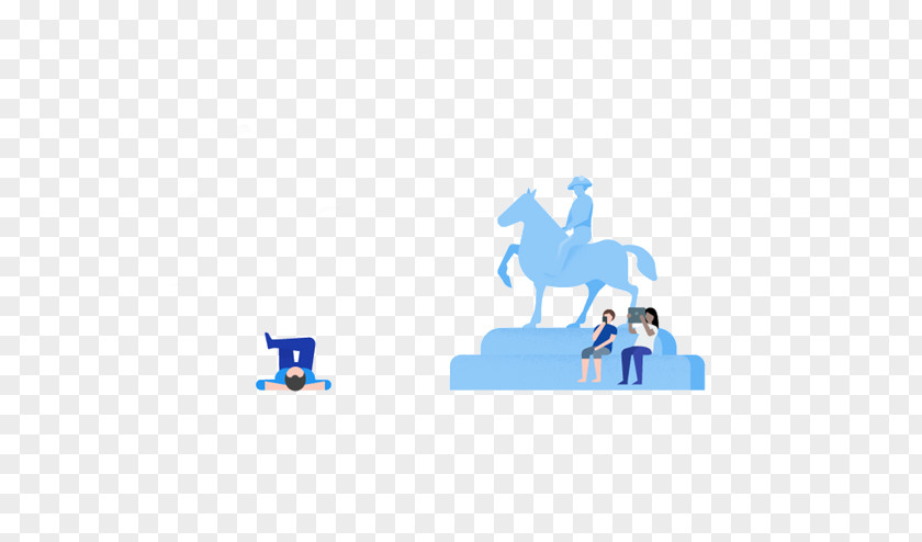 Blue Travel Google I/O Dribbble Illustration PNG