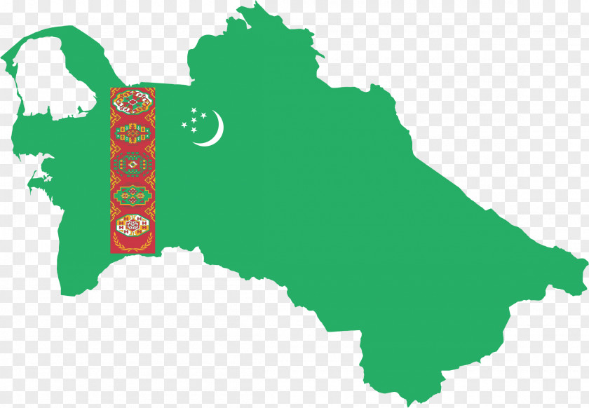 Borders Flag Of Turkmenistan Turkmen Soviet Socialist Republic Map PNG