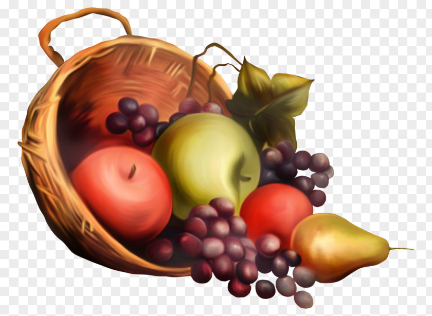 Fruits Clip Art Image The Basket Of Apples PNG
