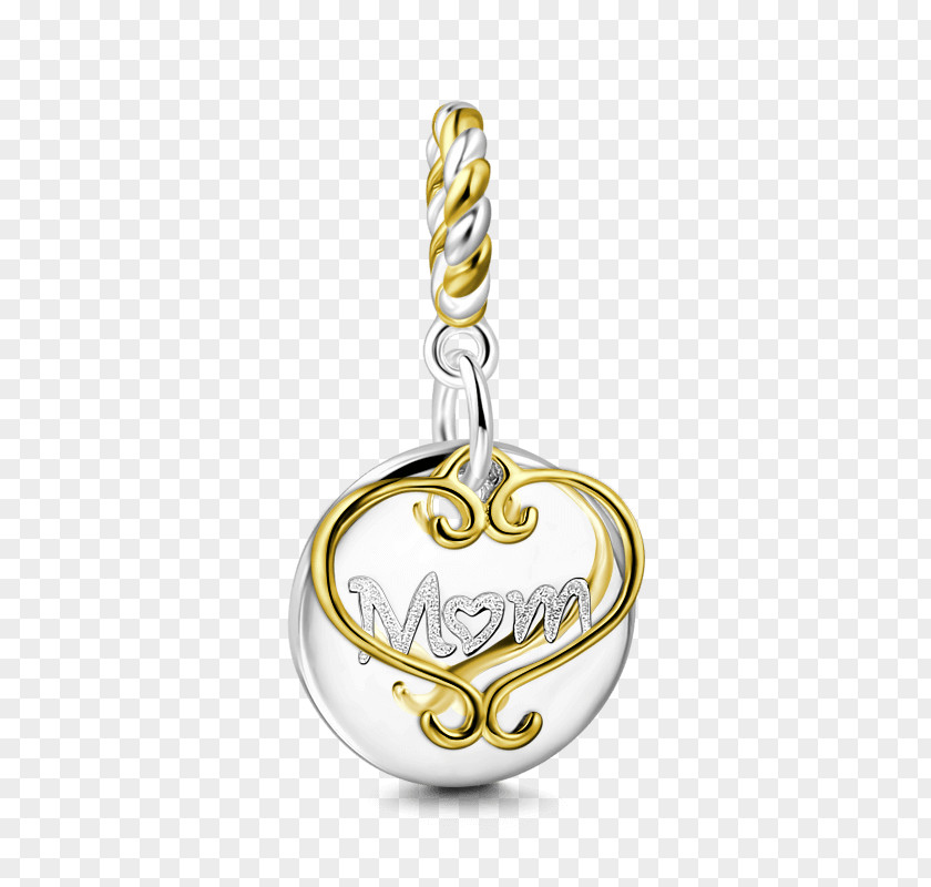 Mother's Taste Locket Earring Gold Necklace Silver PNG