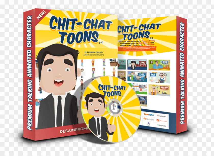 Chitchat Toy Animated Cartoon Font PNG