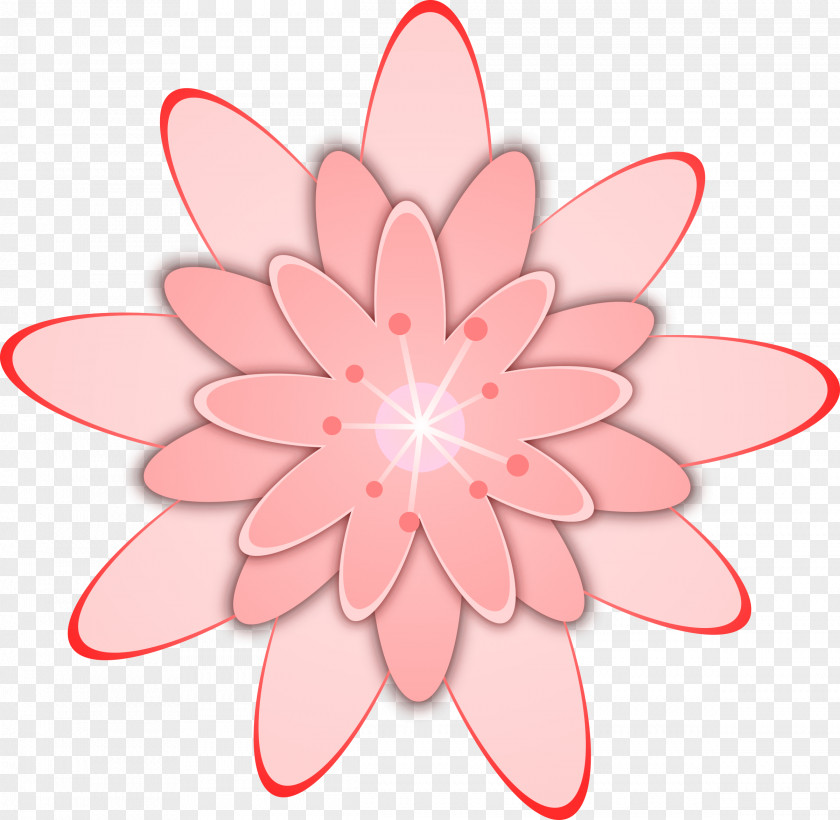 Flor Pink Flowers Free Clip Art PNG