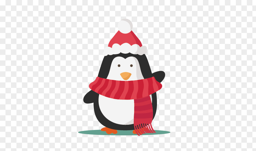Penguin Santa Claus Christmas Tree Gift PNG