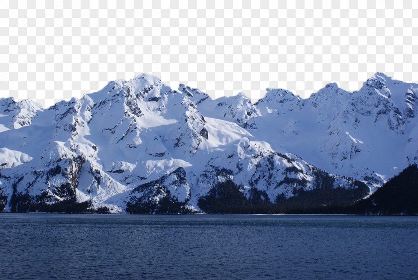 Snow Mountain Glacier Brooklyn Landscape Geometry Reflection Photography PNG