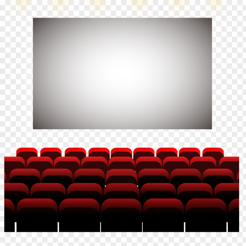 Comfortable Cinema Seat Vector Material PNG