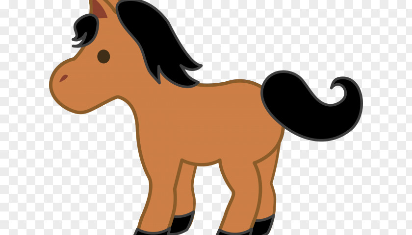 Line Art Working Animal Horse Cartoon PNG