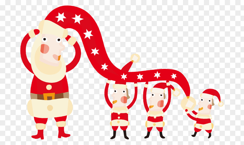 Santa Claus Vector Festive Atmosphere Family Greeting Wish Christmas Card And Holiday Season PNG