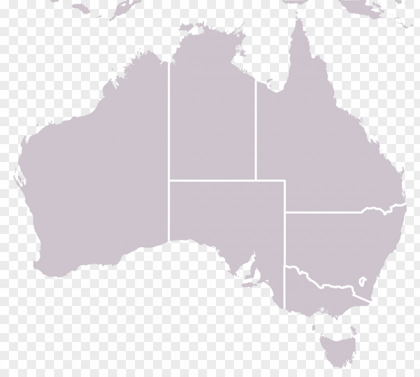 Stretching Australia Blank Map PNG