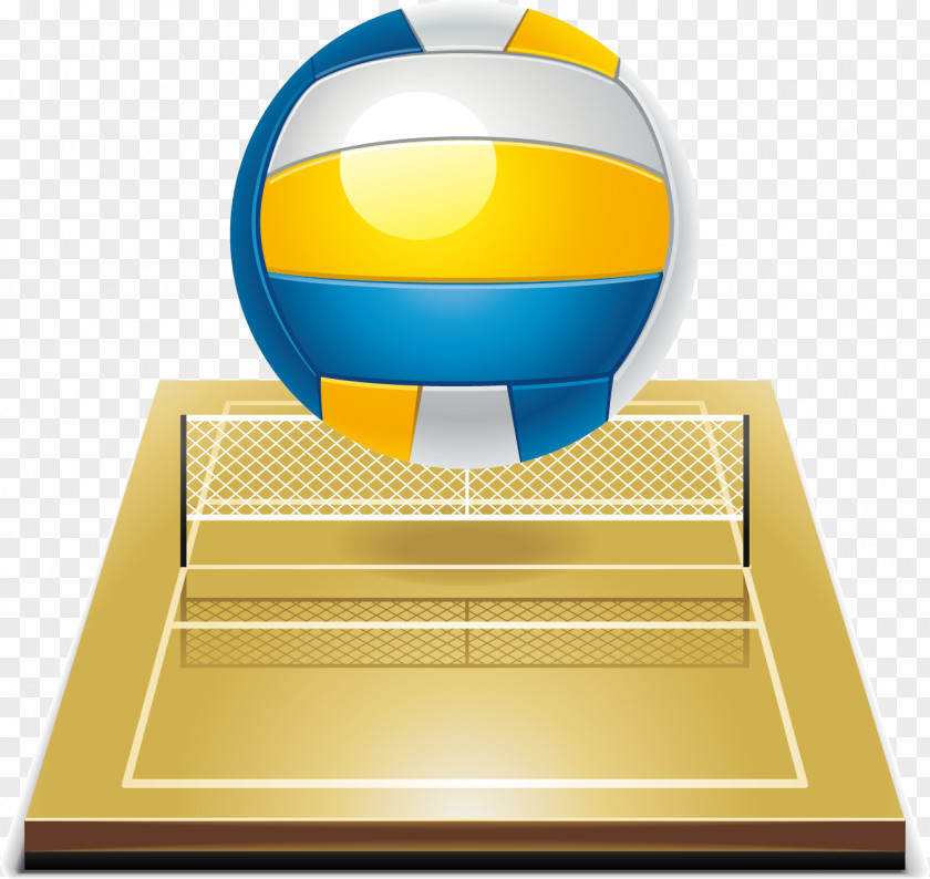 Volleyball Venue Player Element Sport Icon PNG