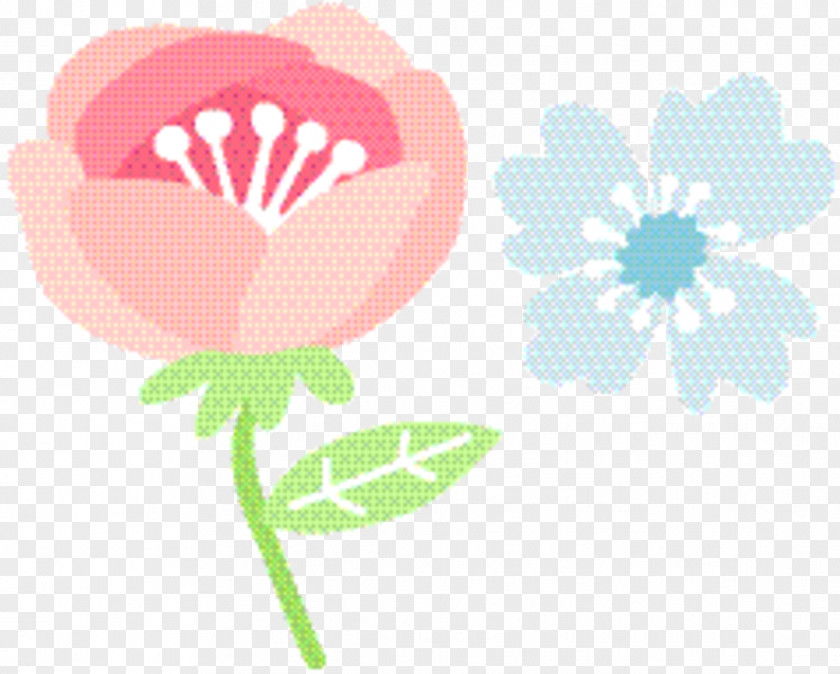 Wildflower Pedicel Pink Flower Cartoon PNG